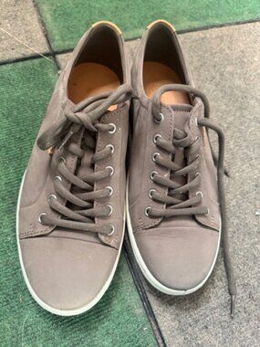 Men's Ecco Soft 7M Long-Laced Sneaker - Dark Clay - size 42